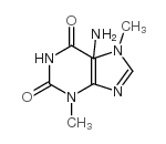 5-氨基-3,7-二甲基黄嘌呤 结构式