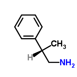 (S)-2-苯基-1-丙胺 结构式