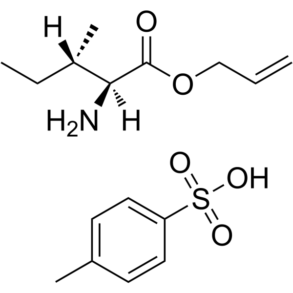 L-异亮氨酸烯丙酯对甲基苯磺酸盐 结构式