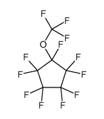 Cyclopentane, nonafluoro(trifluoromethoxy)- 结构式