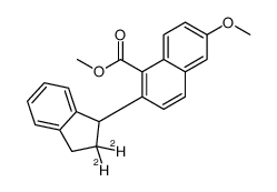 1-Naphthalenecarboxylic acid, 2-(2,3-dihydro-2-d-1H-inden-1-yl-2-d)-6-methoxy-, methyl ester (9CI) 结构式