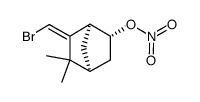 6-(溴亚甲基)-5,5-二甲基双环[2.2.1]庚-2-基硝酸酯 结构式