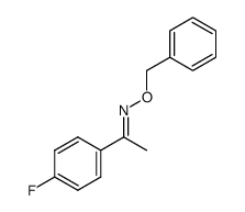 Ethanone, 1-(4-fluorophenyl)-, O-(phenylmethyl)oxime, (1E)- 结构式