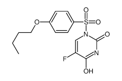 1-[(4-丁氧基苯基)磺酰基]-5-氟-2,4(1H,3H)-嘧啶二酮 结构式