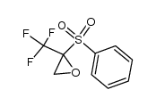 2-(苯磺酰基)-2-(三氟甲基)环氧乙烷 结构式