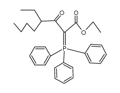 ethyl 4-ethyl-3-oxo-2-(triphenylphosphoranylidene)octanoate 结构式