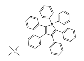 四甲基铵 1,1,2,3,4,5-六苯基硼酸盐 结构式