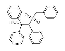Benzeneethanol, a,a-diphenyl-b-[(phenylmethyl)sulfonyl]- 结构式