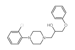 4-(2-氯苯基)-α-(苯氧甲基)-1-哌嗪乙醇 结构式