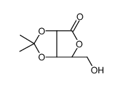 2,3-O-亚异丙基-D-来苏糖酸-1,4-内酯 结构式