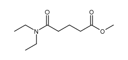 Pentanoic acid, 5-(diethylamino)-5-oxo-, methyl ester 结构式