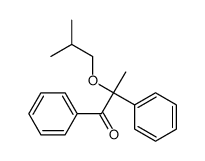 2-(2-甲基丙氧基)-1,2-二苯基-1-丙酮 结构式