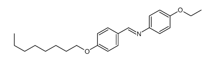 4-乙氧基-N-[[4-(辛氧基)苯基]亚甲基]苯胺 结构式