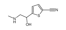 5-(1-羟基-2-(甲氨基)乙基)噻吩-2-甲腈 结构式