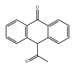 10-乙酰基-9(10H)-蒽酮 结构式
