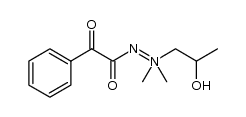 Hydrazinium, 1-(2-hydroxypropyl)-1,1-dimethyl-2-(2-oxo-2-phenylacetyl)-, inner salt 结构式