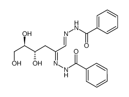 3-Deoxy-D-glucosone-bis(benzoylhydrazone) 结构式