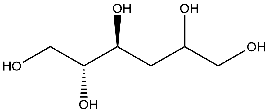 3-脱氧-D-赤式己糖醇,(2ξ)- 结构式