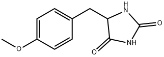 5-(4-甲氧基苄基)-2,4-咪唑烷二酮 结构式