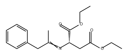 L-Aspartic acid, N-(1-methyl-2-phenylethylidene)-, diethyl ester (9CI) 结构式