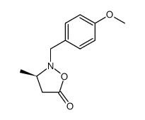 (3R)-2-(4-甲氧基苄基)-3-甲基异噁唑烷-5-酮 结构式
