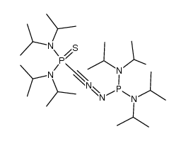 C-[Bis(diisopropylamino)thiooxophosphoranyl]-N-[bis(diisopropylamino)phosphino]nitrilimine 结构式