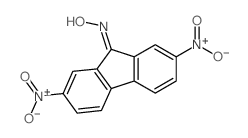 2,7-二硝基-9H-芴-9-酮肟 结构式
