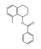 1,2,3,4-四氢-8-甲基-1-萘酚-1-苯甲酸酯 结构式