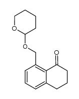 1(2H)-Naphthalenone, 3,4-dihydro-8-[[(tetrahydro-2H-pyran-2-yl)oxy]methyl]- 结构式