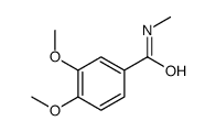 3,4-二甲氧基-N-甲基-苯甲酰胺 结构式