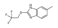 1H-Benzimidazole, 6-methyl-2-[(2,2,2-trifluoroethyl)thio]- 结构式