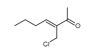 3-Hepten-2-one, 3-(chloromethyl)-, (3Z)- 结构式