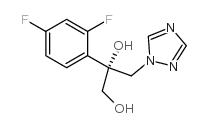 (R)-2-(2,4-二氟苯基)-3-[1H-1,2,4]三唑-1-基丙烷-1,2-二醇 结构式