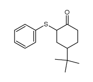 4-叔丁基-2-(苯硫基)环己酮 结构式
