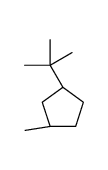 顺-1-叔丁基-3-甲基环戊烷 结构式