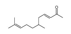 (3E)-6,10-二甲基-3,9-十一碳二烯-2-酮 结构式