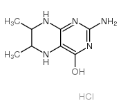 2-氨基-6,7-二甲基-4-羟基-5,6,7,8-四氢蝶啶盐酸盐 结构式