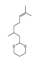 2-(2,6-二甲基-5-庚烯-1-基)-1,3-二噻烷 结构式