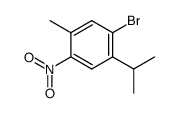 1-溴-2-异丙基-5-甲基-4-硝基苯 结构式