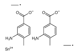 Benzenamine, 3,3'-[(diethylstannylene)bis(oxycarbonyl)]bis[6-methyl- (9CI) 结构式