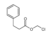 Benzenepropanoic acid, chloromethyl ester 结构式