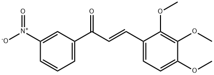 (2E)-1-(3-硝基苯基)-3-(2,3,4-三甲氧基苯基)丙-2-烯-1-酮 结构式