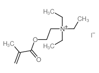 Ethanaminium,N,N,N-triethyl-2-[(2-methyl-1-oxo-2-propen-1-yl)oxy]-, iodide (1:1) 结构式