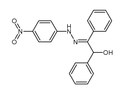 Benzoin, (p-nitrophenyl)hydrazone 结构式