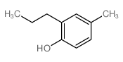 4-甲基-2-丙基苯酚 结构式