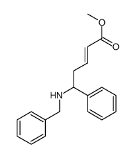 2-Pentenoic acid, 5-phenyl-5-[(phenylmethyl)amino]-, methyl ester, (E)- (9CI) 结构式