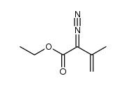 3-Butenoic acid, 2-diazo-3-methyl-, ethyl ester 结构式