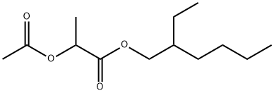 Propanoic acid, 2-(acetyloxy)-, 2-ethylhexyl ester 结构式