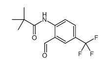 N-[2-甲酰基-4-(三氟甲基)苯基]-2,2-二甲基丙酰胺 结构式