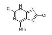 2,8-二氯-1H-腺嘌呤 结构式